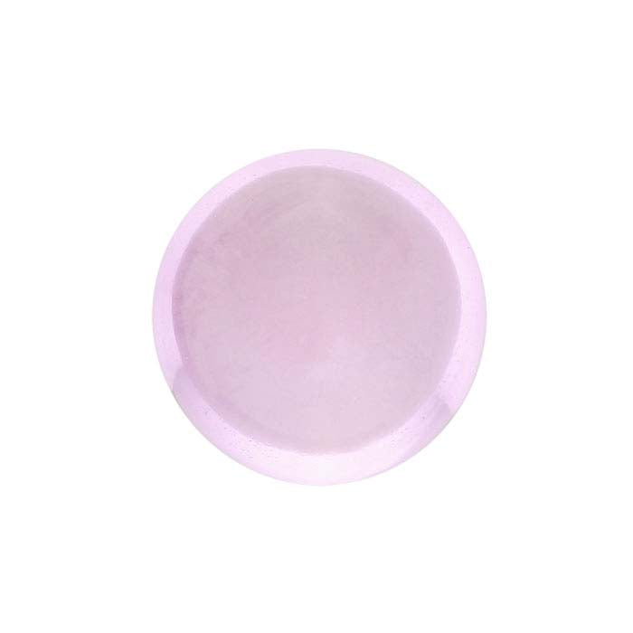 Laboratorijoje užaugintas rožinis safyras 5 mm apvalus kabošonas