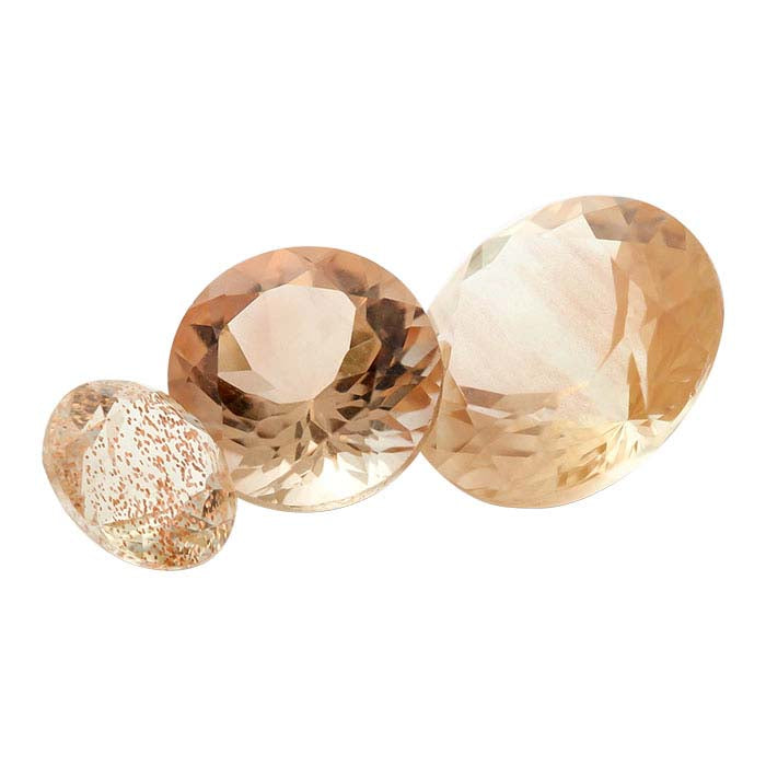 American Mined™ Oregon Schiller Sunstone™ στρογγυλό πολύεδρο πολύτιμο λίθο 6mm