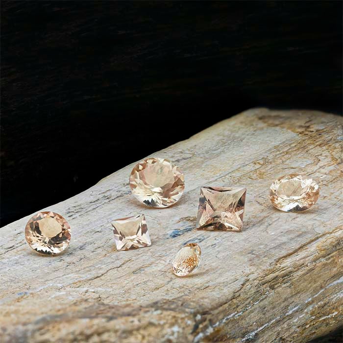 American Mined™ Oregon Schiller Sunstone™ στρογγυλό πολύεδρο πολύτιμο λίθο 6mm