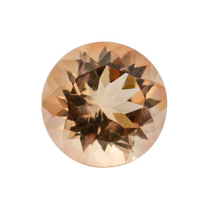 American Mined™ Oregon Schiller Sunstone™ 8mm Round Faceted Gemstone