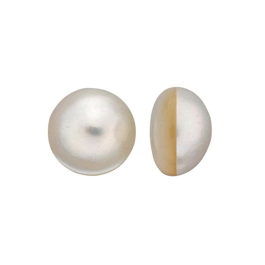 Freshwater Cultured 9–10mm Mabe Pearl, White