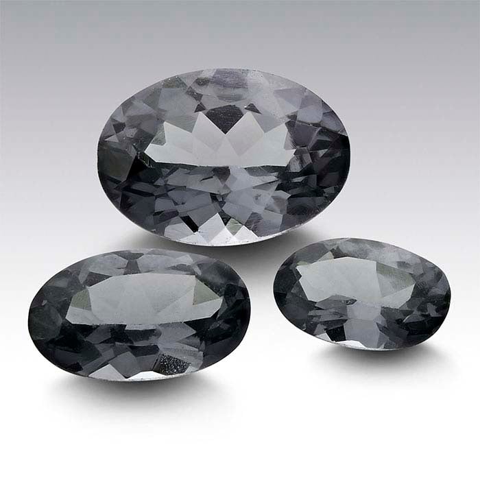 Espinela Gris Piedra Preciosa Ovalada Facetada 5 x 3mm