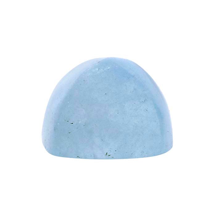 Acquamarina Cabochon a Cuscino Sugarloaf 6mm