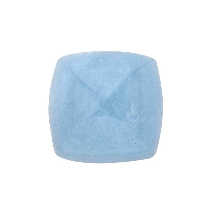 Acquamarina Cabochon a Cuscino Sugarloaf 6mm