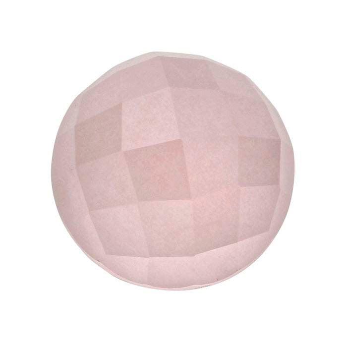 Quarzo Rosa Cabochon Rotondo 8mm Taglio Rosa