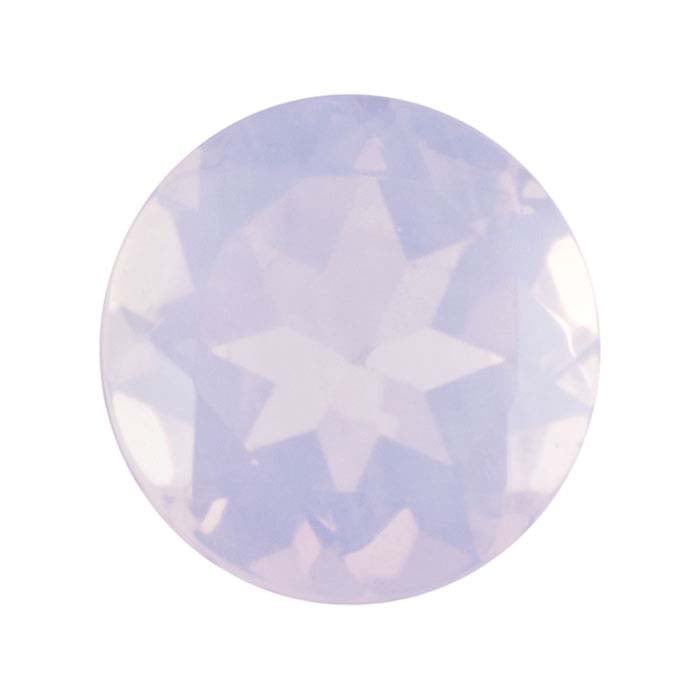 Lavender Moon Quartz Round Faceted Gemstone