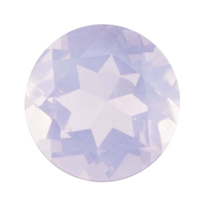 Lavender Moon Quartz 8mm Rund Facetteret Ædelsten