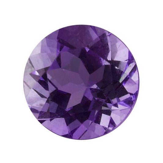 Royal Amethyst 1.5mm Round Faceted Gemstone, AAA-Grade