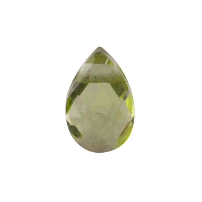 Peridot 6 x 4mm Pear-Shaped Briolette Bead Strand