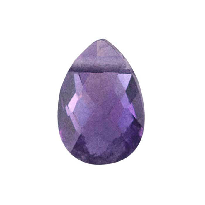 Amethyst 7 x 5mm Pear-Shaped Briolette Bead