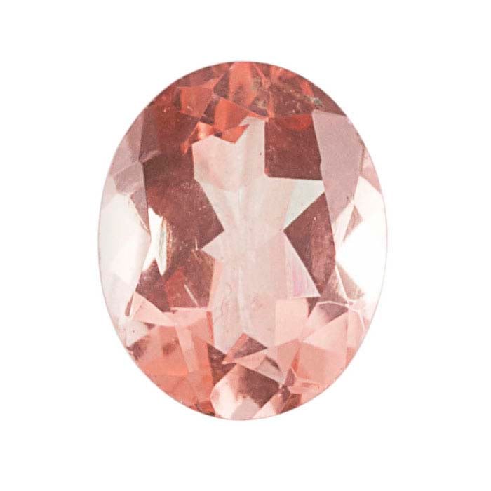 "Morganite" Crystal Quartz 10 x 8mm Oval Triplet Faceted Gemstone