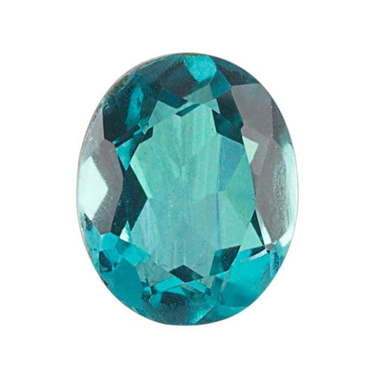 "Paraiba" Crystal Quartz 10 x 8mm Oval Triplet Faceted Gemstone
