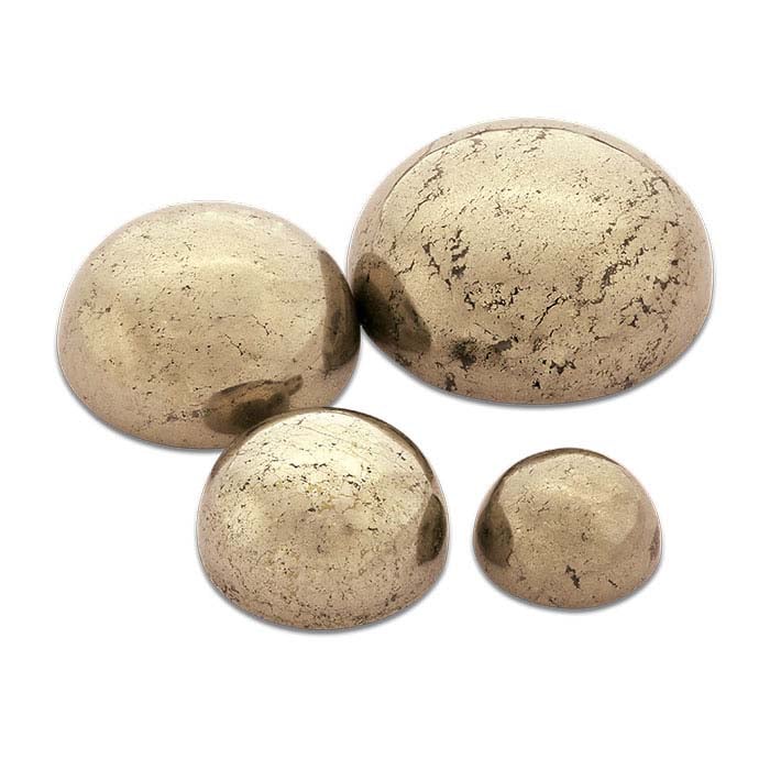 Pyrite 6mm Round Cabochon