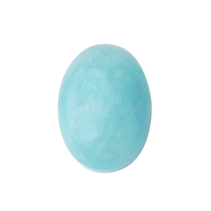 Amazonite 8 x 6mm Oval Cabochon, AA-Grade