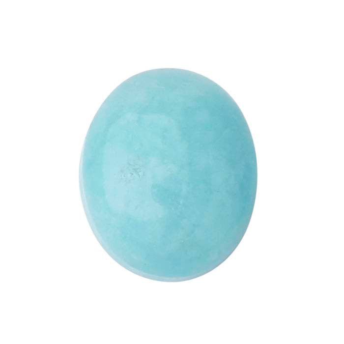 Amazonite 12 x 10mm Oval Cabochon, AA-Grade