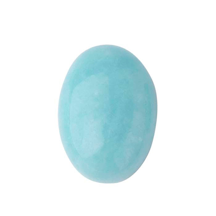 Amazonite 14 x 10mm Oval Cabochon, AA-Grade