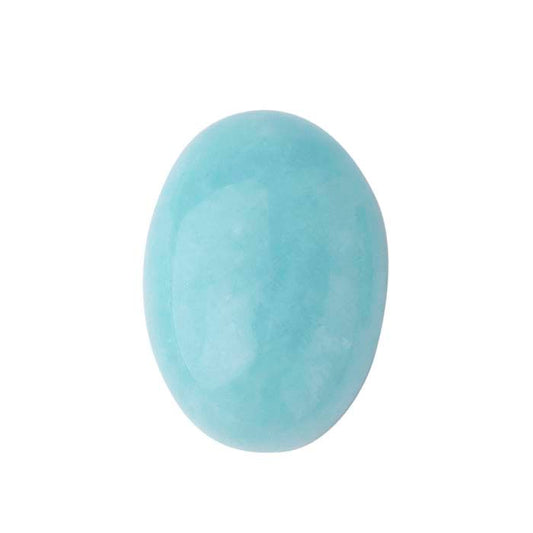 Amazonite 14 x 10mm Oval Cabochon, AA-Grade