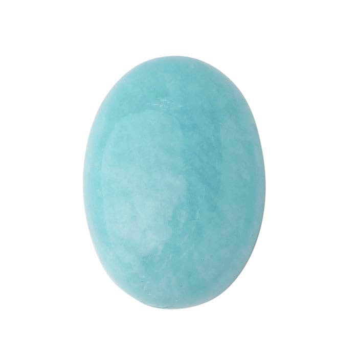 Amazonite 18 x 13mm Oval Cabochon, AA-Grade