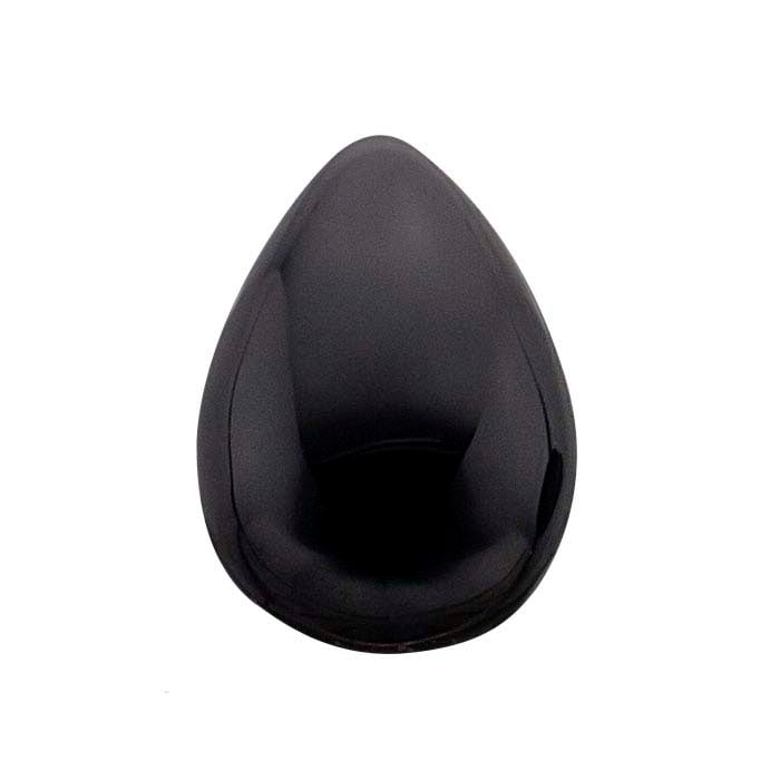 Black Onyx Pear Cabochon