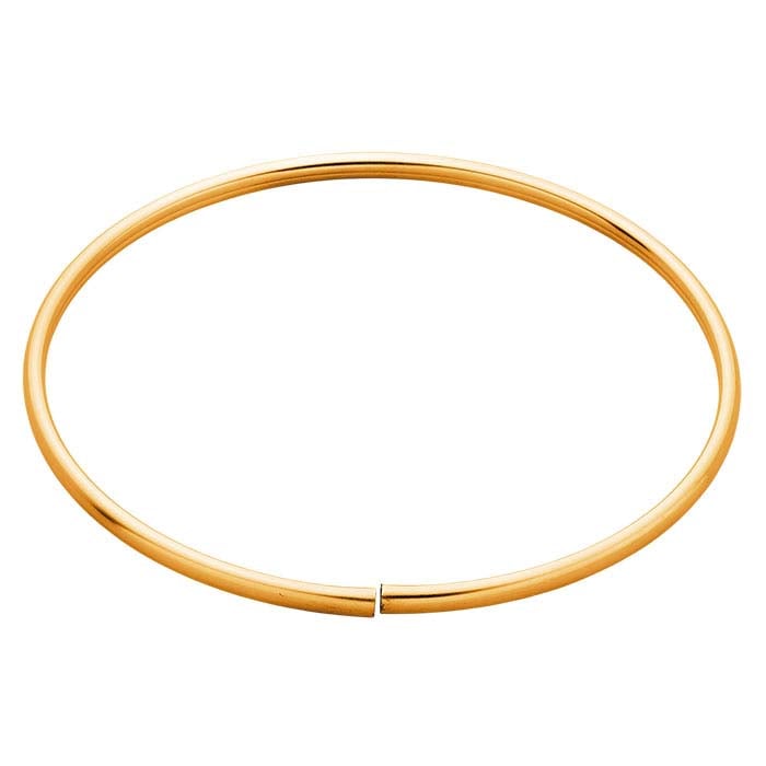 14K Yellow Gold 2.7mm Oval Tubing, Hard