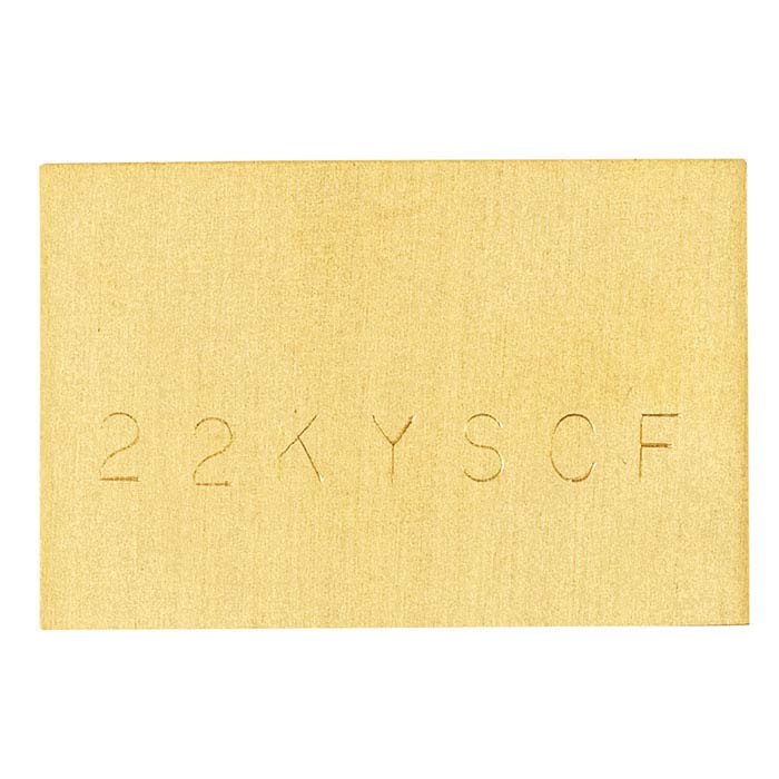 22K Plumb Yellow Gold Sheet Solder, 0.25mm, Easy