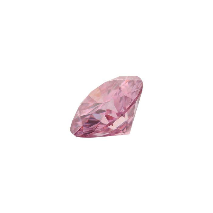 Pink Moissanite 8mm Round Faceted Gemstone
