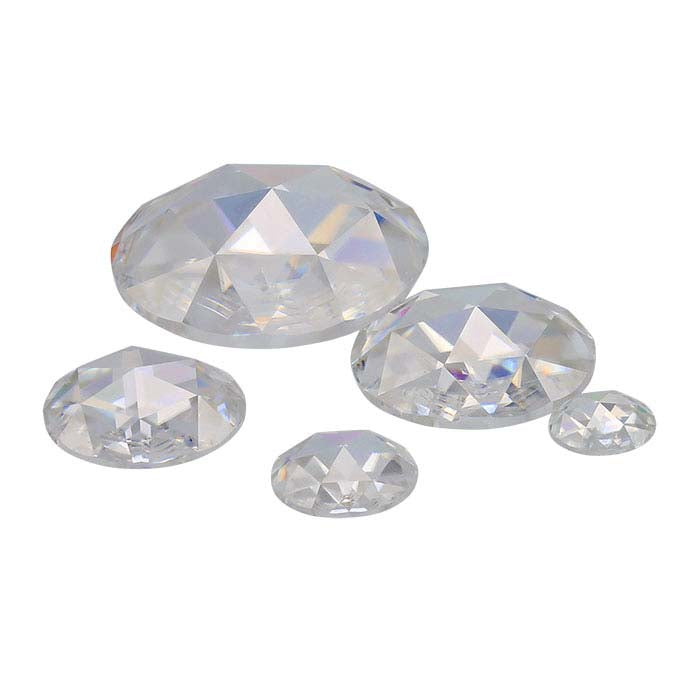 Charles & Colvard® Forever One™ Moissanite 7mm Rose-Cut Gemstone, Near-Colorless