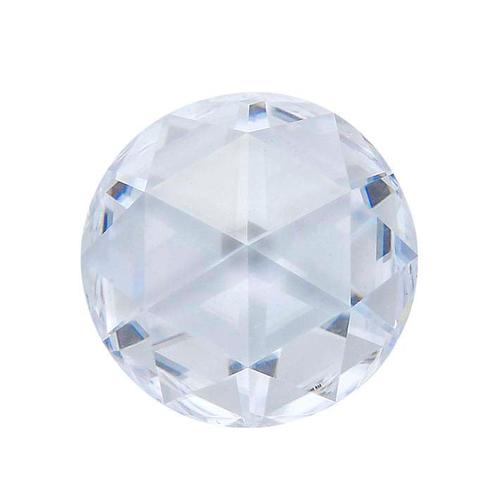 Charles & Colvard® Forever One™ Moissanite 7mm Rose-Cut Gemstone, Near-Colorless