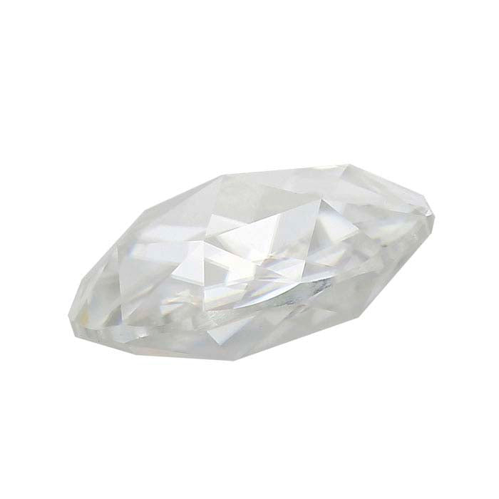 Charles & Colvard® Forever One™ Moissanite Double Rose-Cut Round Faceted Gemstone, Colorless