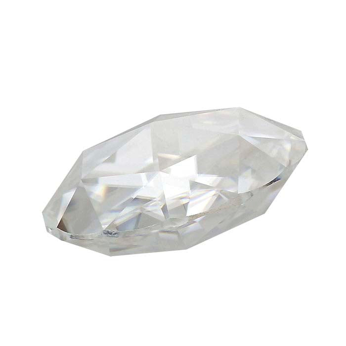 Charles & Colvard® Forever One™ Moissanite 8mm Double Rose-Cut Round Faceted Gemstone, Colorless