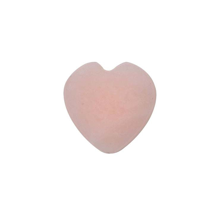 Pink Opal 6mm Flat Top Heart Cabochon