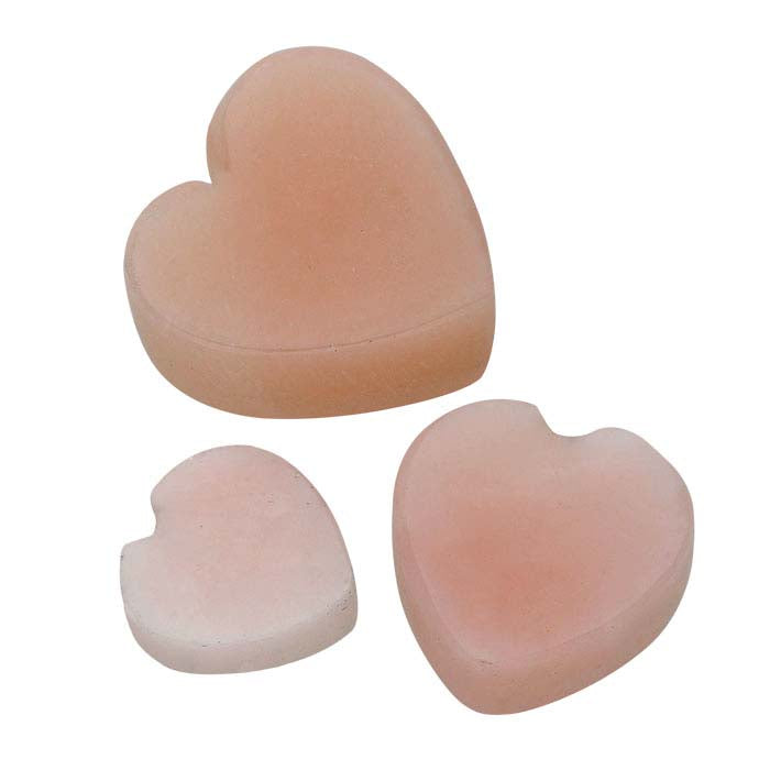 Pink Opal 10mm Flat Top Heart Cabochon