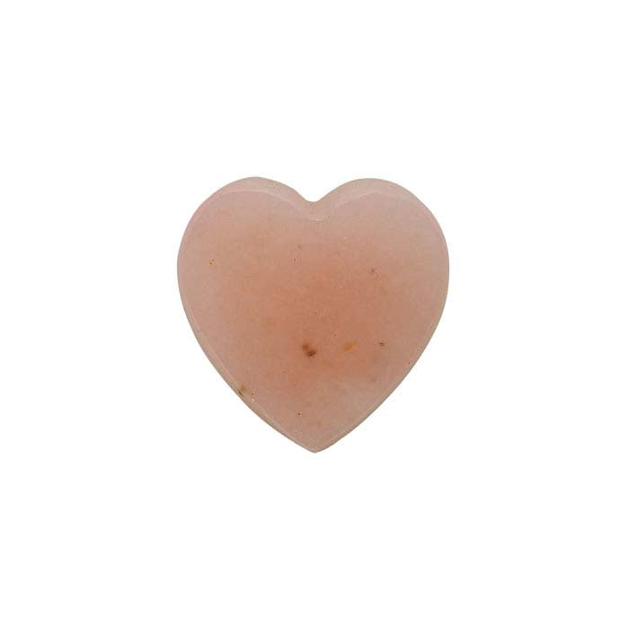 Pink Opal 10mm Flat Top Heart Cabochon