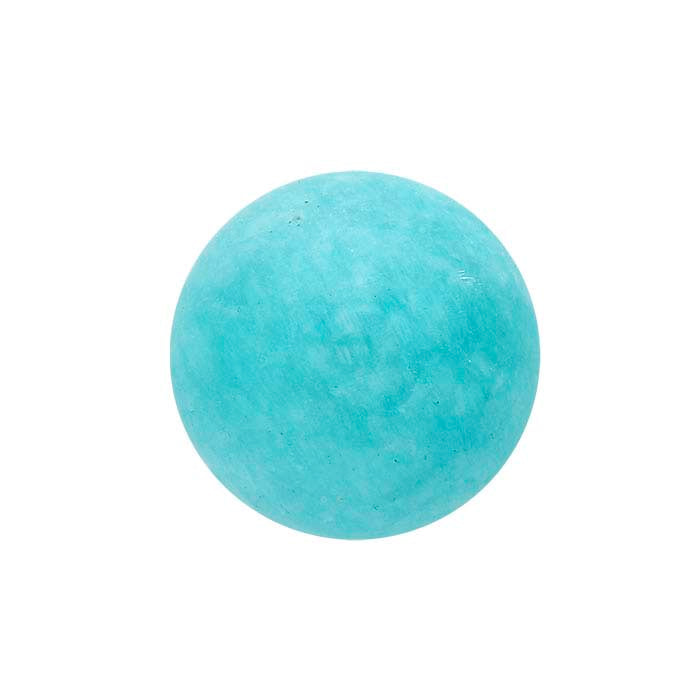 Blue Amazonite 8mm Round Cabochon, A-Grade