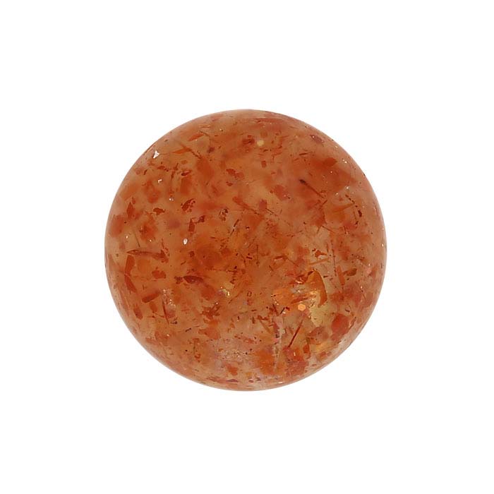 Orange Sunstone 6mm Round Cabochon