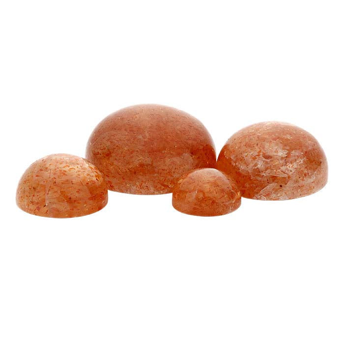 Orange Sunstone 8mm Round Cabochon