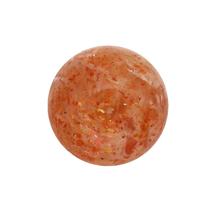 Orange Sunstone 8mm Round Cabochon