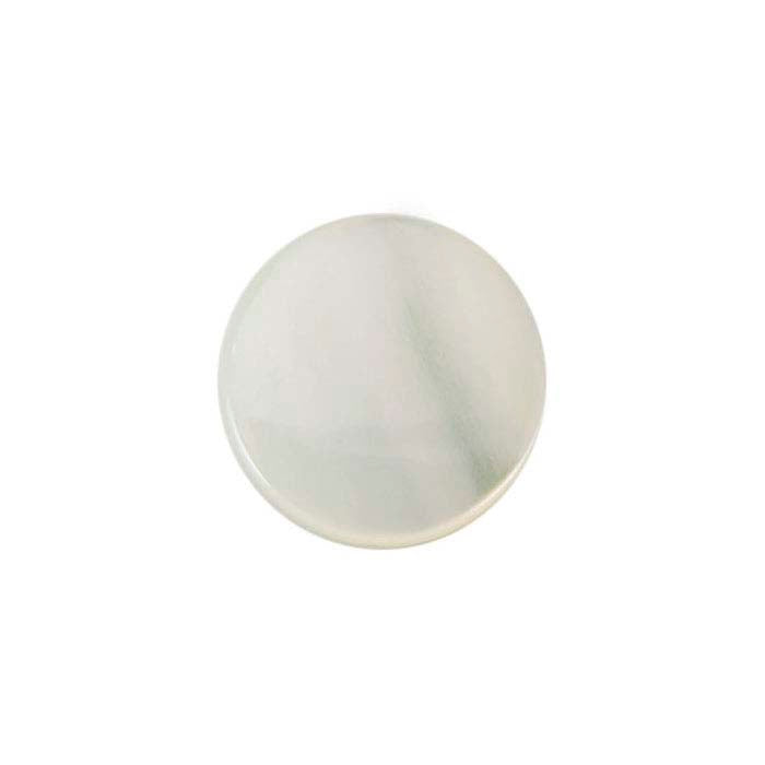 White Mother-of-Pearl 12mm Round Cabochon
