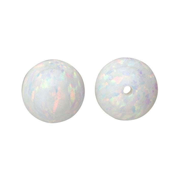 Kyocera Fire & Snow Opal Half-Drilled Bead