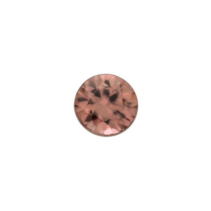 Imperial Rose Zircon 3mm Round Faceted Gemstone