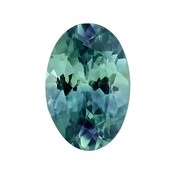 American Mined™ Teal Montana Sapphire™ Oval Faceted Gemstone