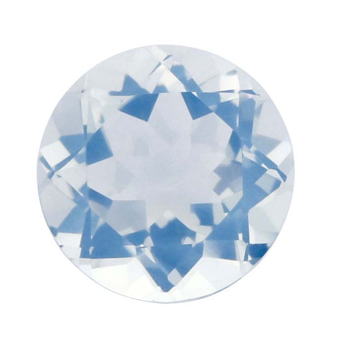 Blue Moon Quartz Round Faceted Gemstone