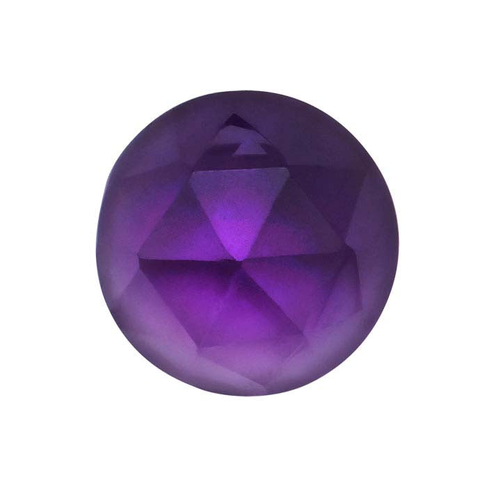 Amethyst 5mm Round Rose-Cut Cabochon
