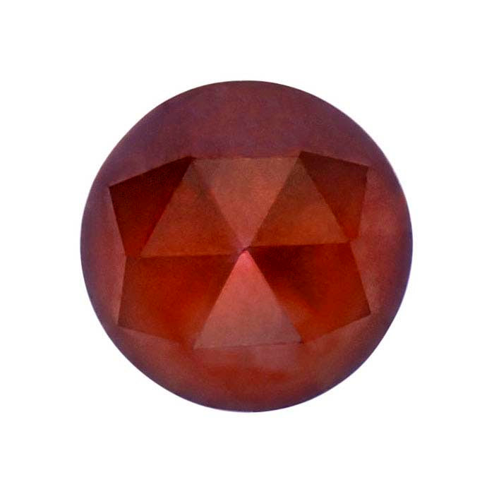 Garnet 3mm Round Rose-Cut Cabochon