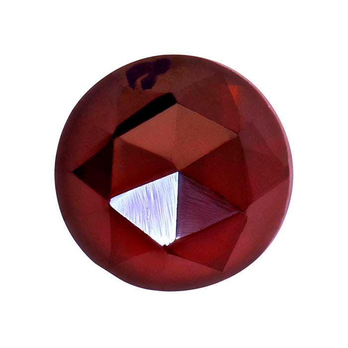Garnet 5mm Round Rose-Cut Cabochon