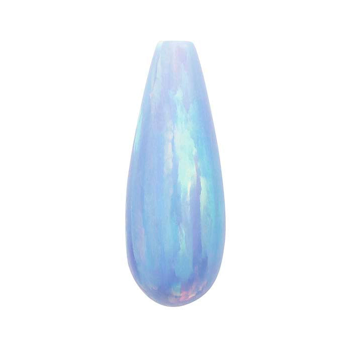 Kyocera Cornflower Blue Opal 16 x 6mm Drop