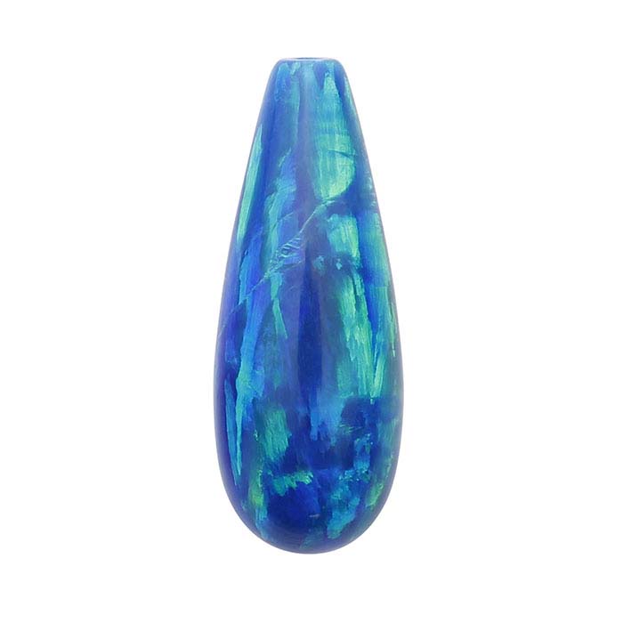 Kyocera Peacock Opal 16 x 6mm Drop