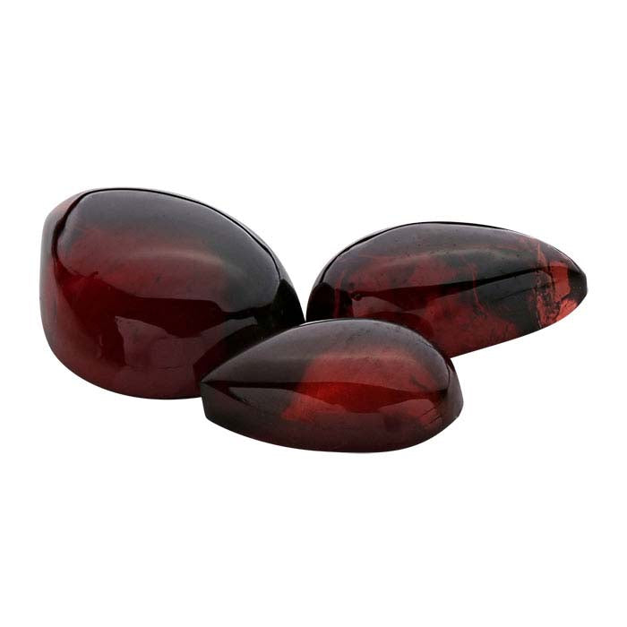 Garnet 10 x 7mm Pear Cabochon