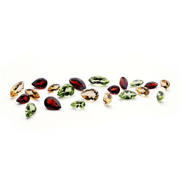 Garnet 9 x 6mm Pear Faceted Gemstone