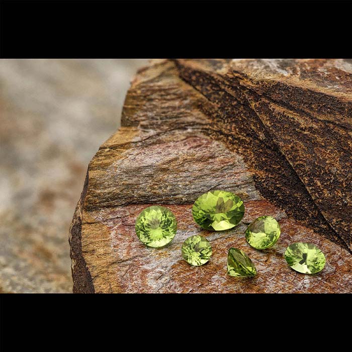 American Mined™ Arizona Peridot 7mm Round Faceted Gemstone